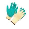 Anti-Slip Green Latex Rubber Coated Work Gloves with Cheap Price